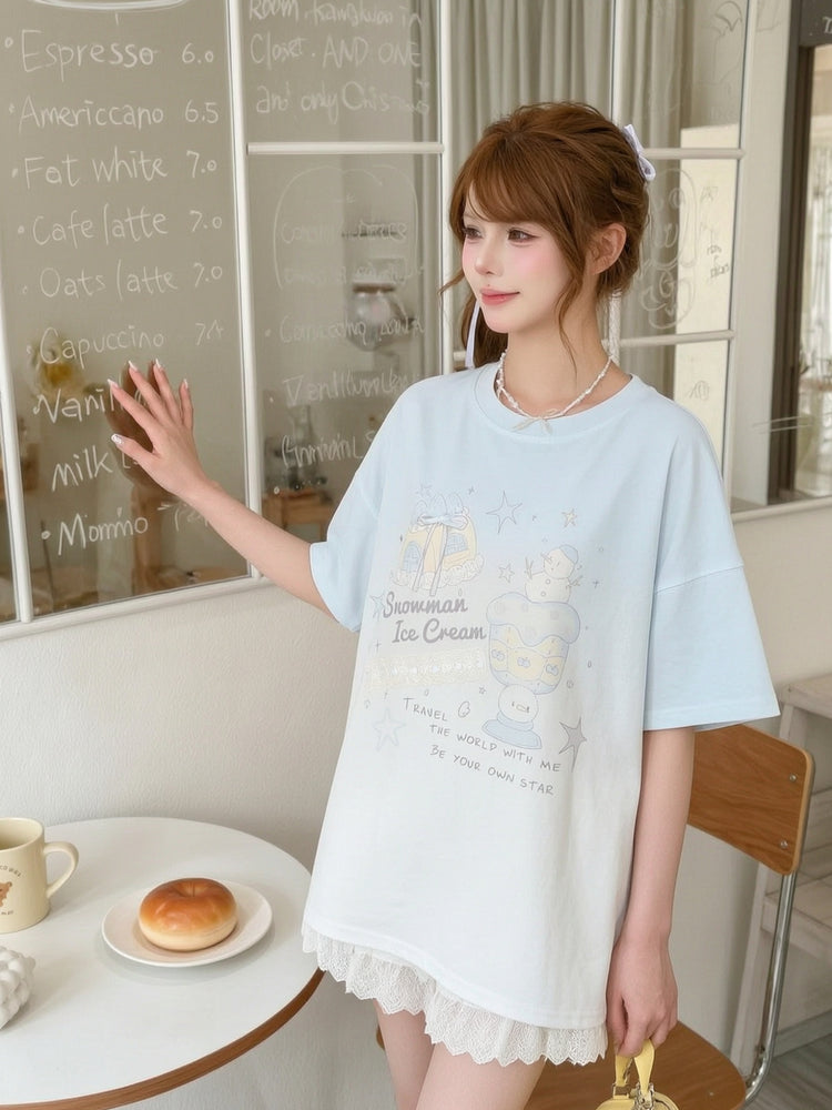 Snow Ice Cream Tee-Tops-ntbhshop