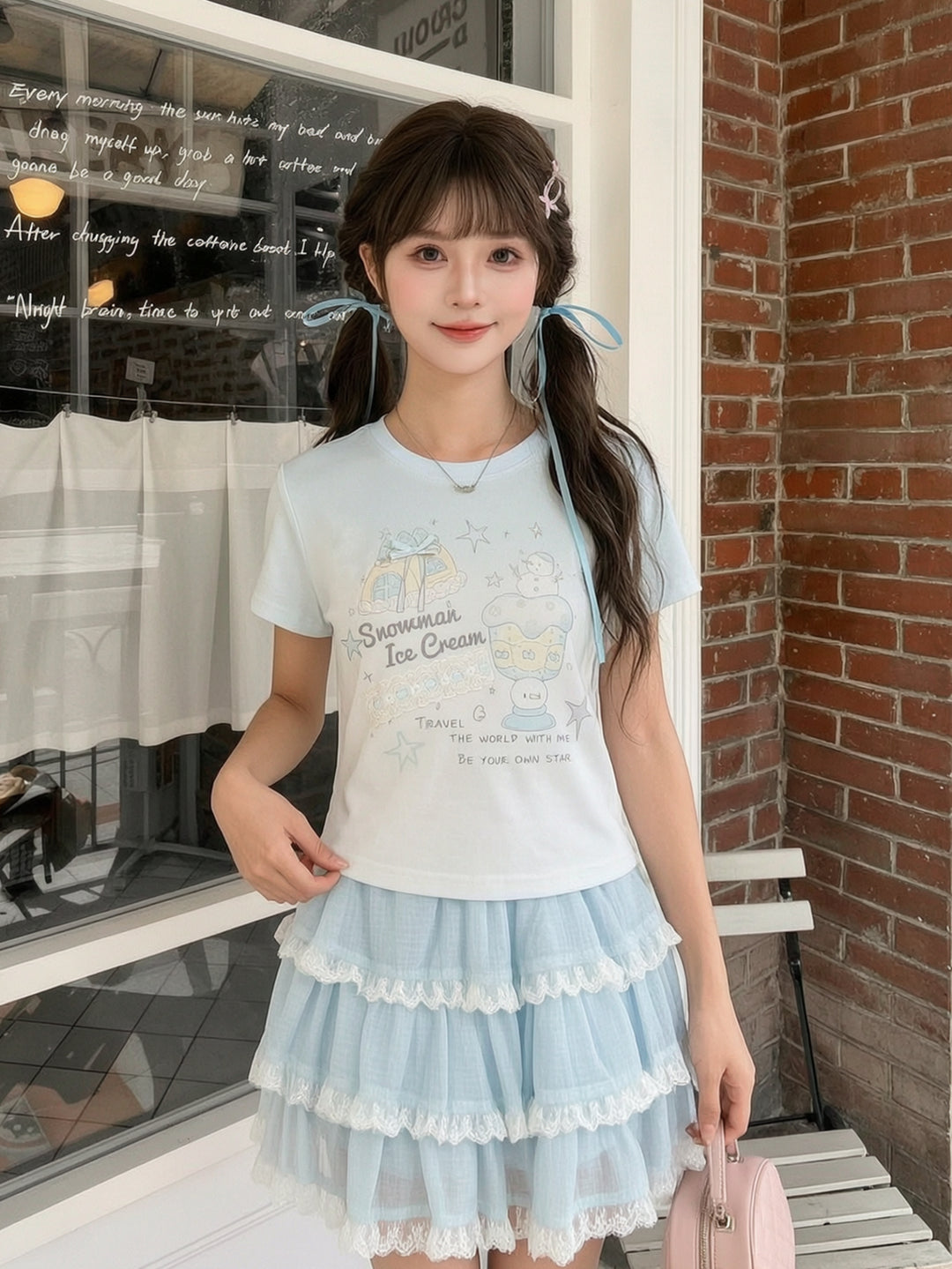 Snow Ice Cream Baby Tee-Tops-ntbhshop