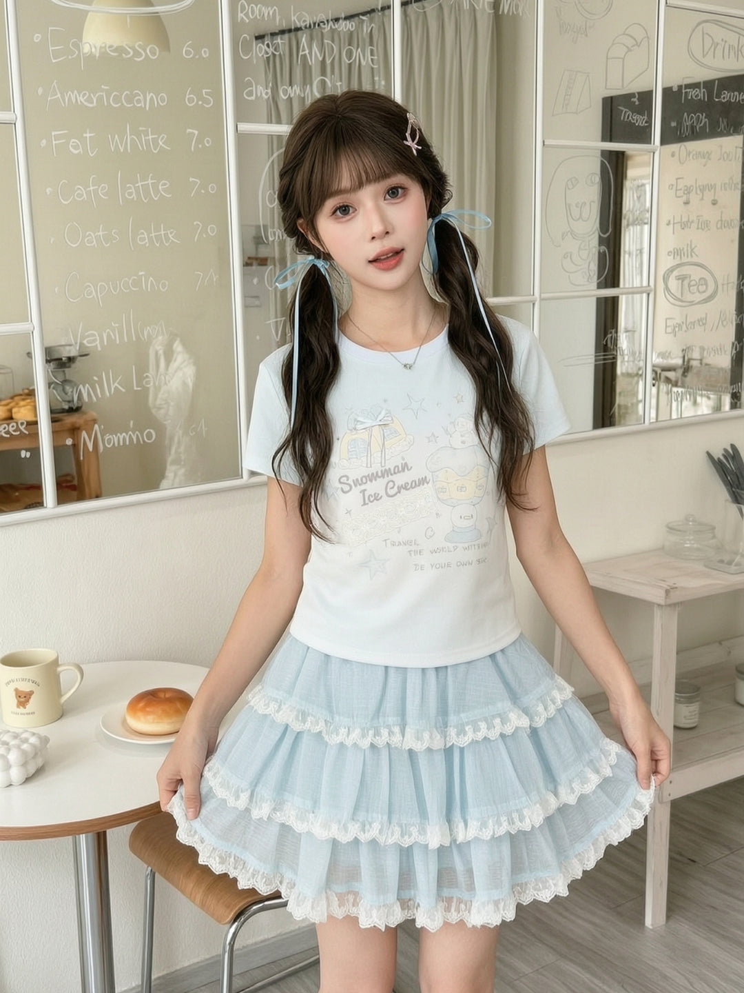 Snow Ice Cream Baby Tee-Tops-ntbhshop