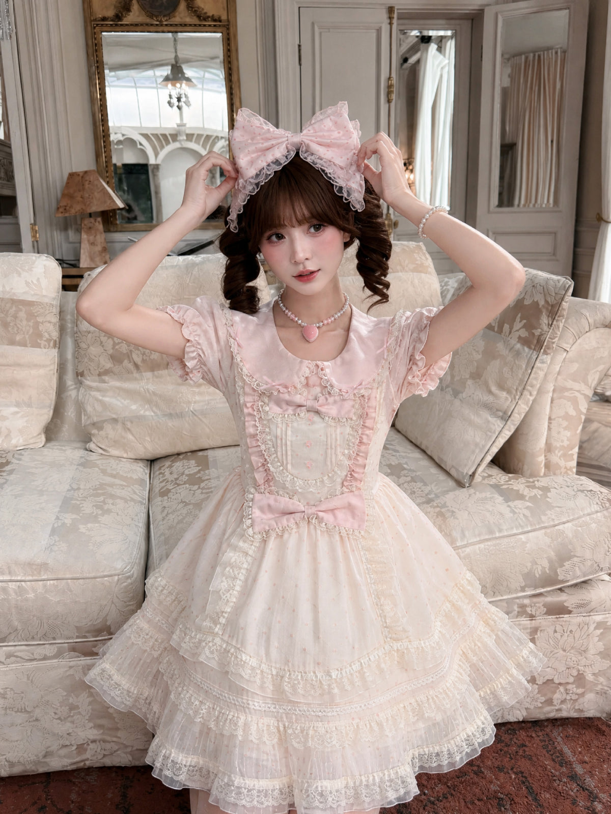 Cherry Parlor Blouse & Dress-Sets-ntbhshop
