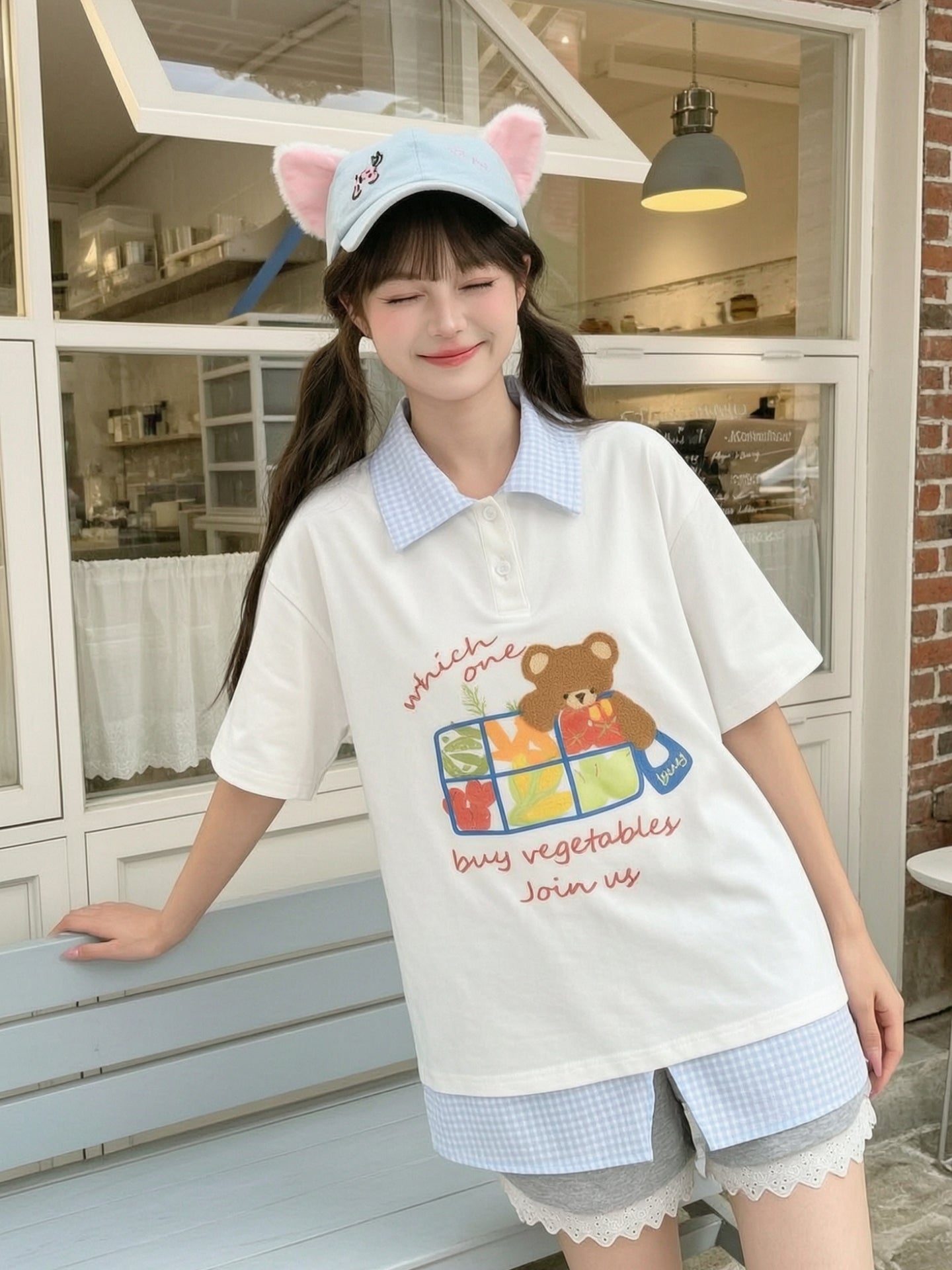 Market Bear Polo Top-Tops-ntbhshop
