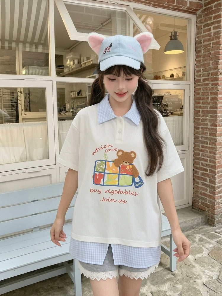 Market Bear Polo Top-Tops-ntbhshop