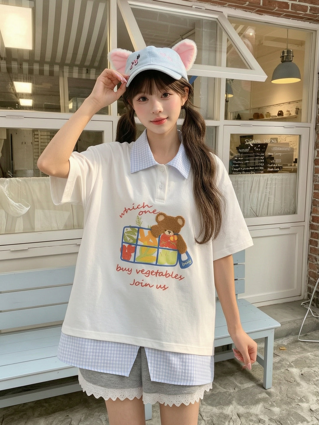 Market Bear Polo Top-Tops-ntbhshop