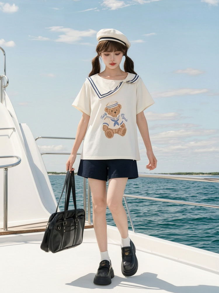 Teddy Royale Sailor Tee-Tops-ntbhshop