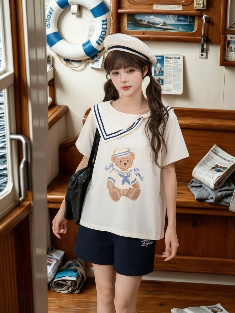 Teddy Royale Sailor Tee-Tops-ntbhshop