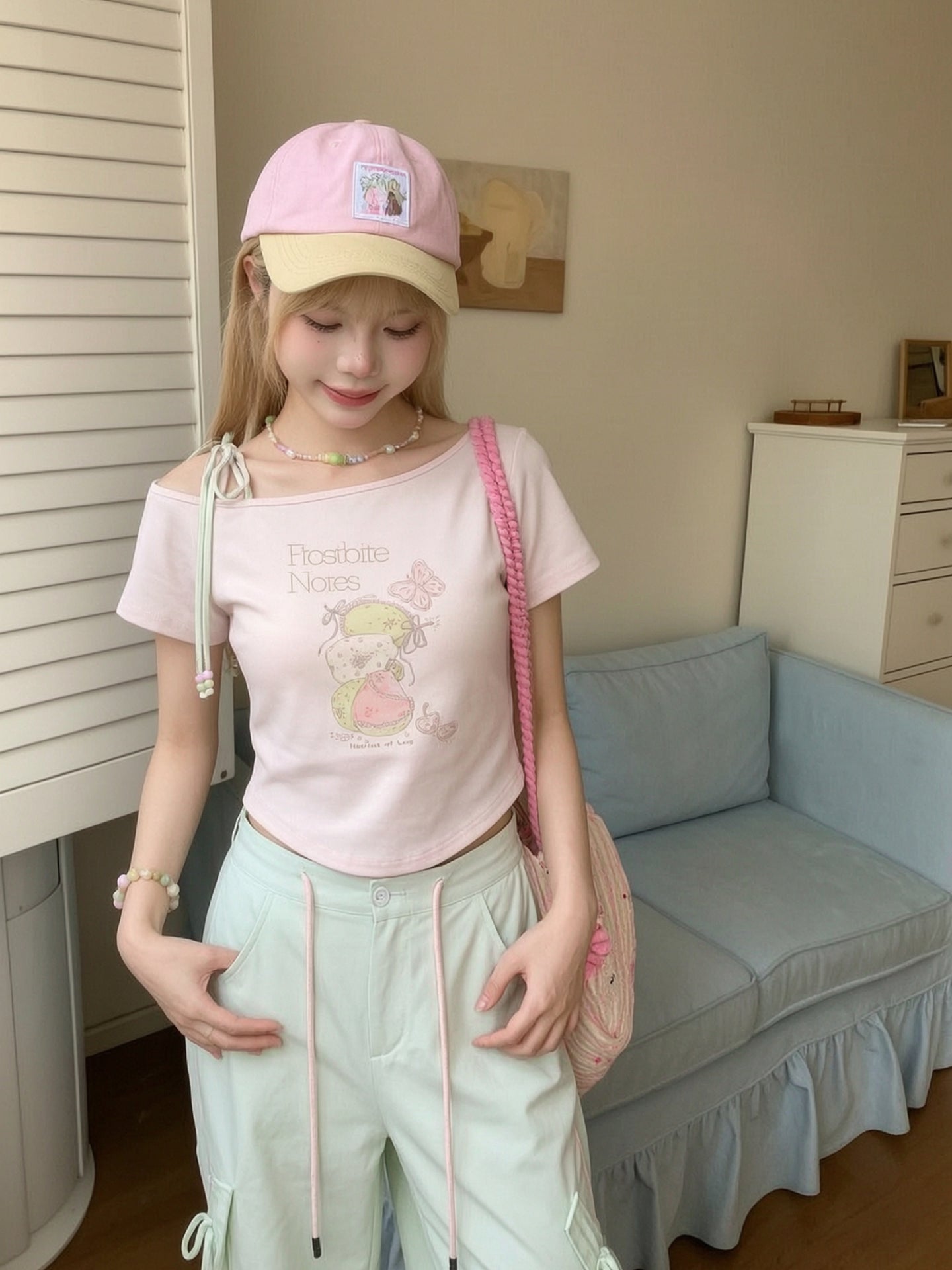Frostbite Notes Crop Tops-Tops-ntbhshop