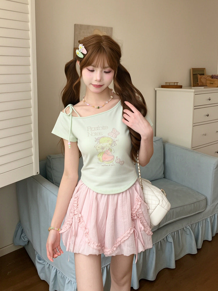 Frostbite Notes Crop Tops-Tops-ntbhshop