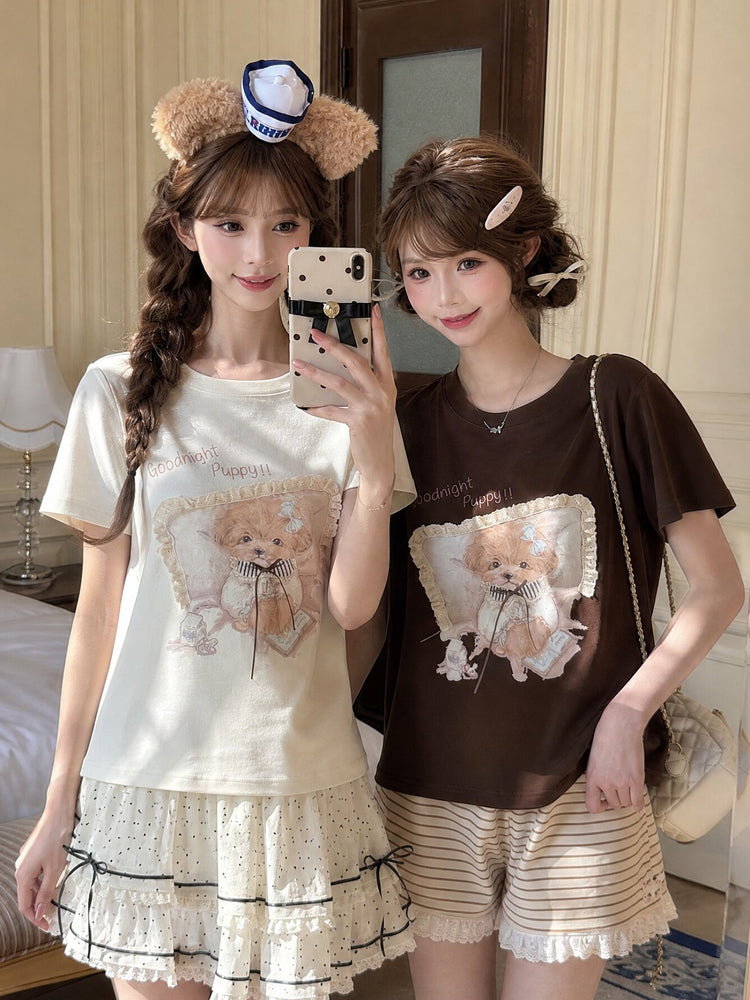 Goodnight Puppy Dream Tees-Tops-ntbhshop