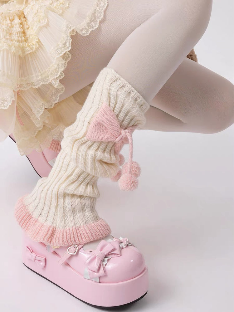 Pink Puff Parade Leg Warmers-ntbhshop