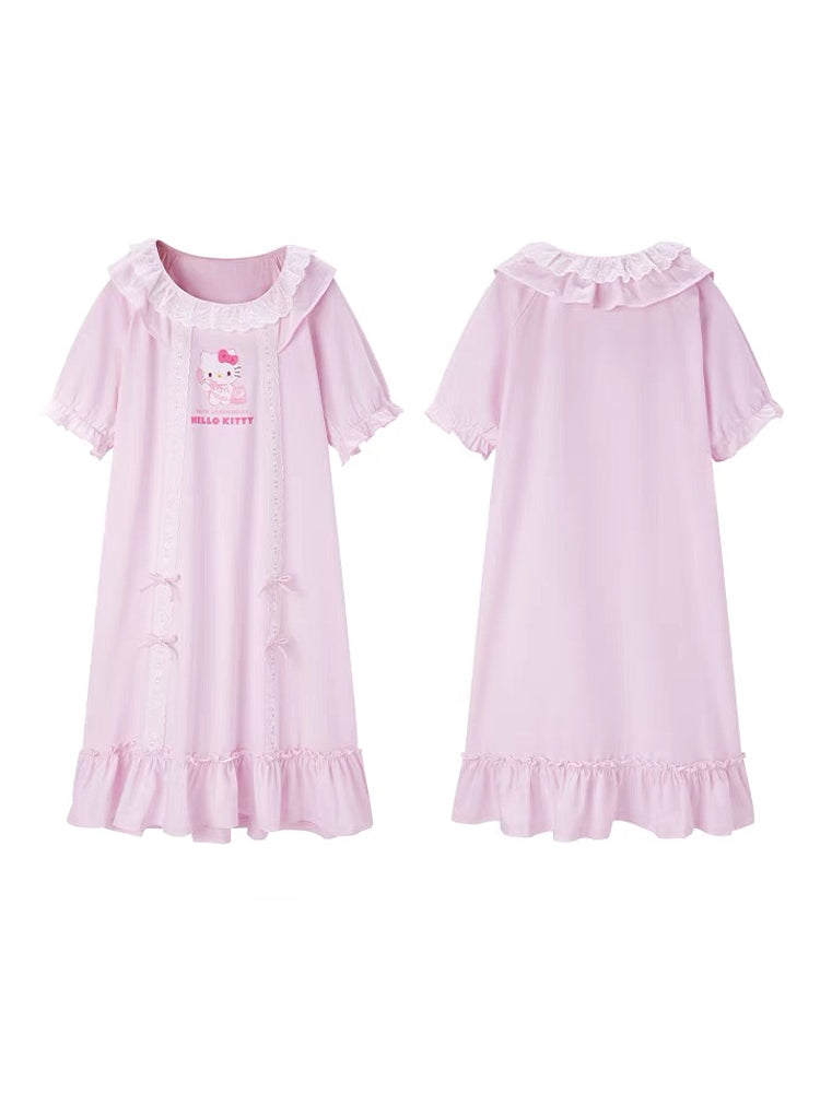 Hello Kitty Short Sleeve Nightdress-ntbhshop