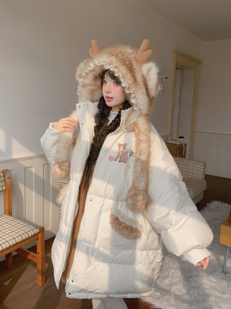 Dear Bambi Earflap Puff Parka-ntbhshop