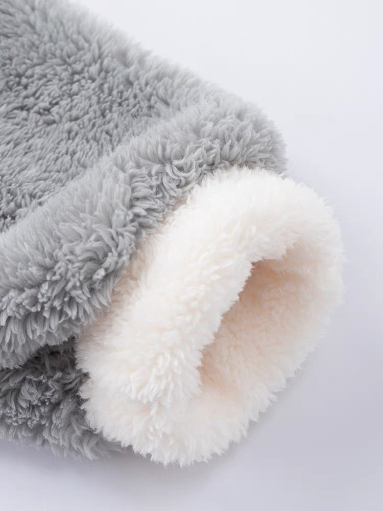 Cuddly Hamster Cozy Winter Fleece Sleepwear Nightgown Set-ntbhshop