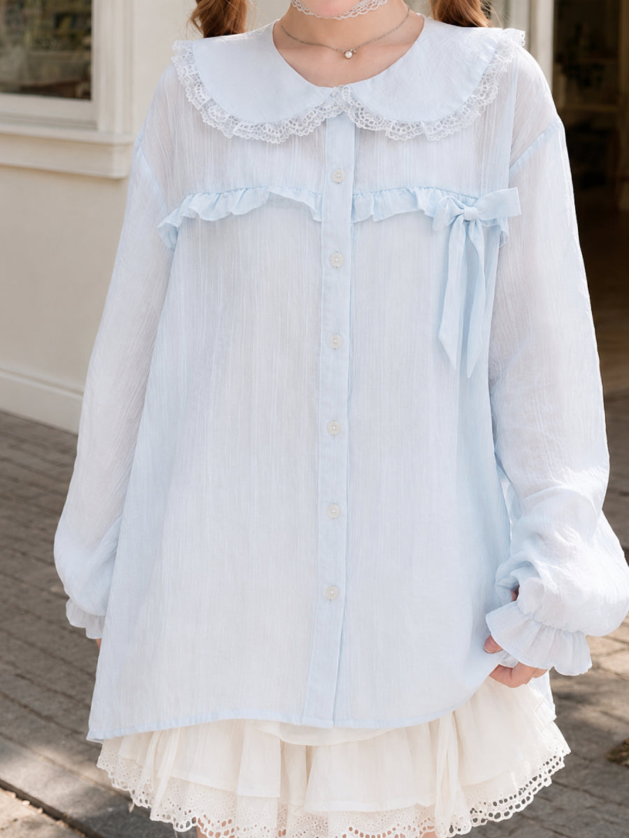 Cloud Ribbon Lyocell Blouse