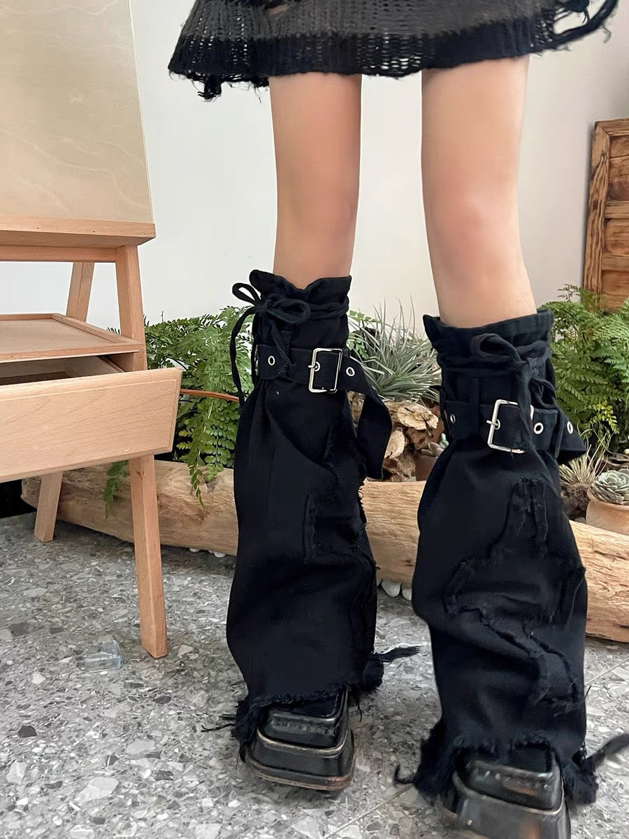 Cross Chic Denim Flare Leg Sleeves-ntbhshop