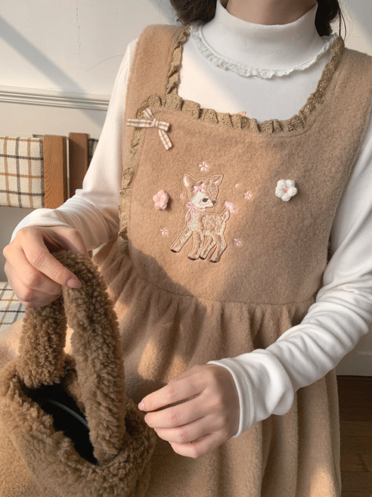 Dear Bambi Cottage Apron Dress-ntbhshop