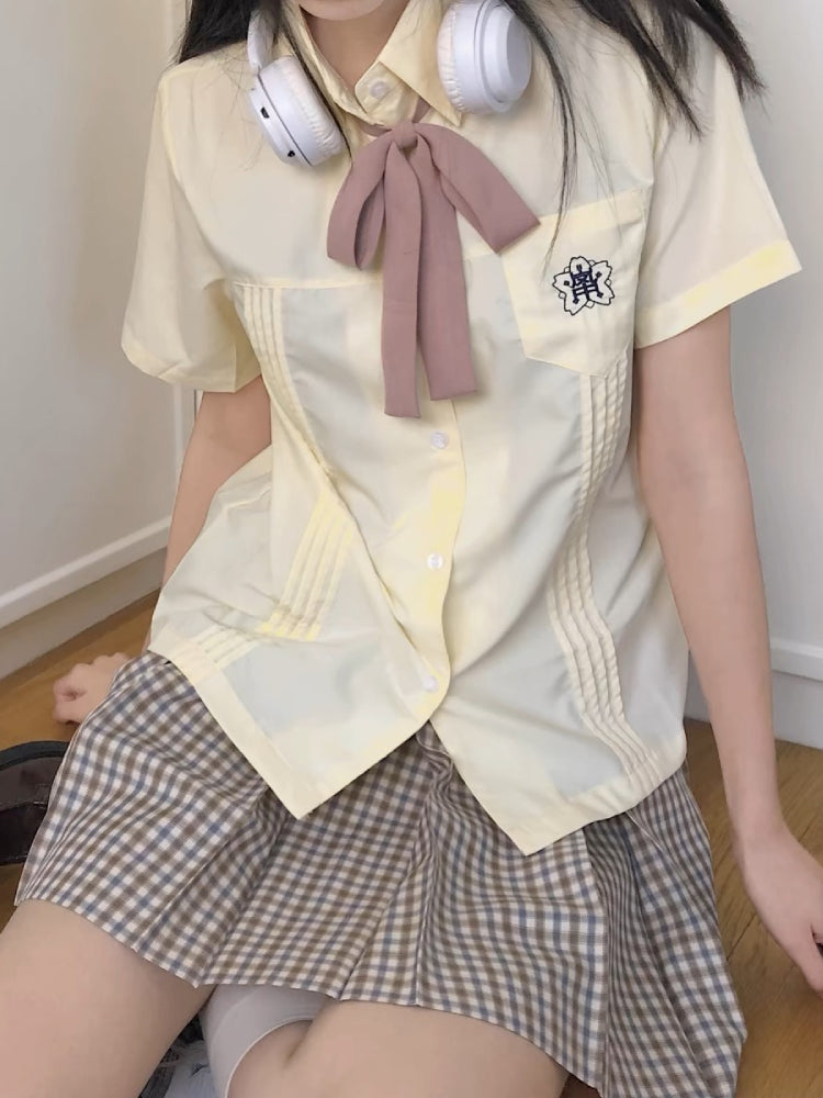 Sakura Dream JK Uniform Short Sleeve Shirts-ntbhshop