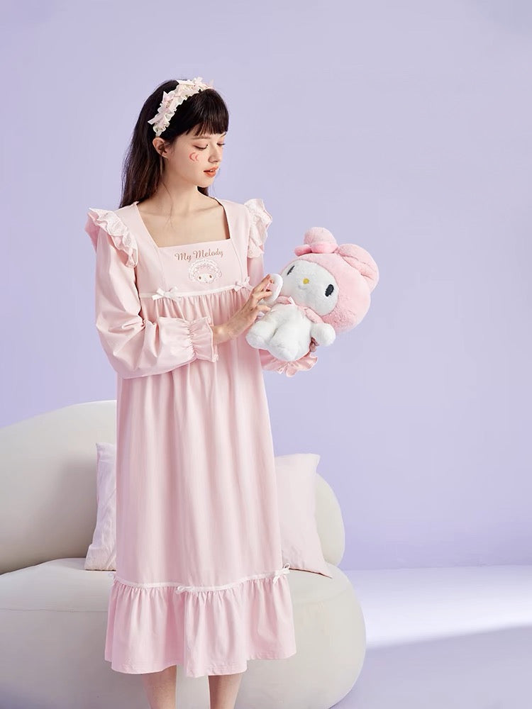 My Melody Long Sleeve Nightdress-ntbhshop