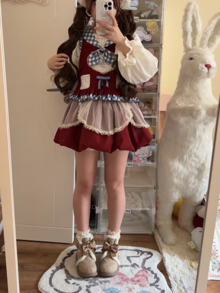 Anpple Apple Angel Cottage Set-Outerwear-ntbhshop