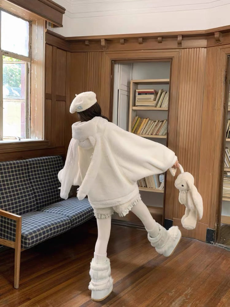 Marshmallow Rabbit Cloud Hoodie-ntbhshop