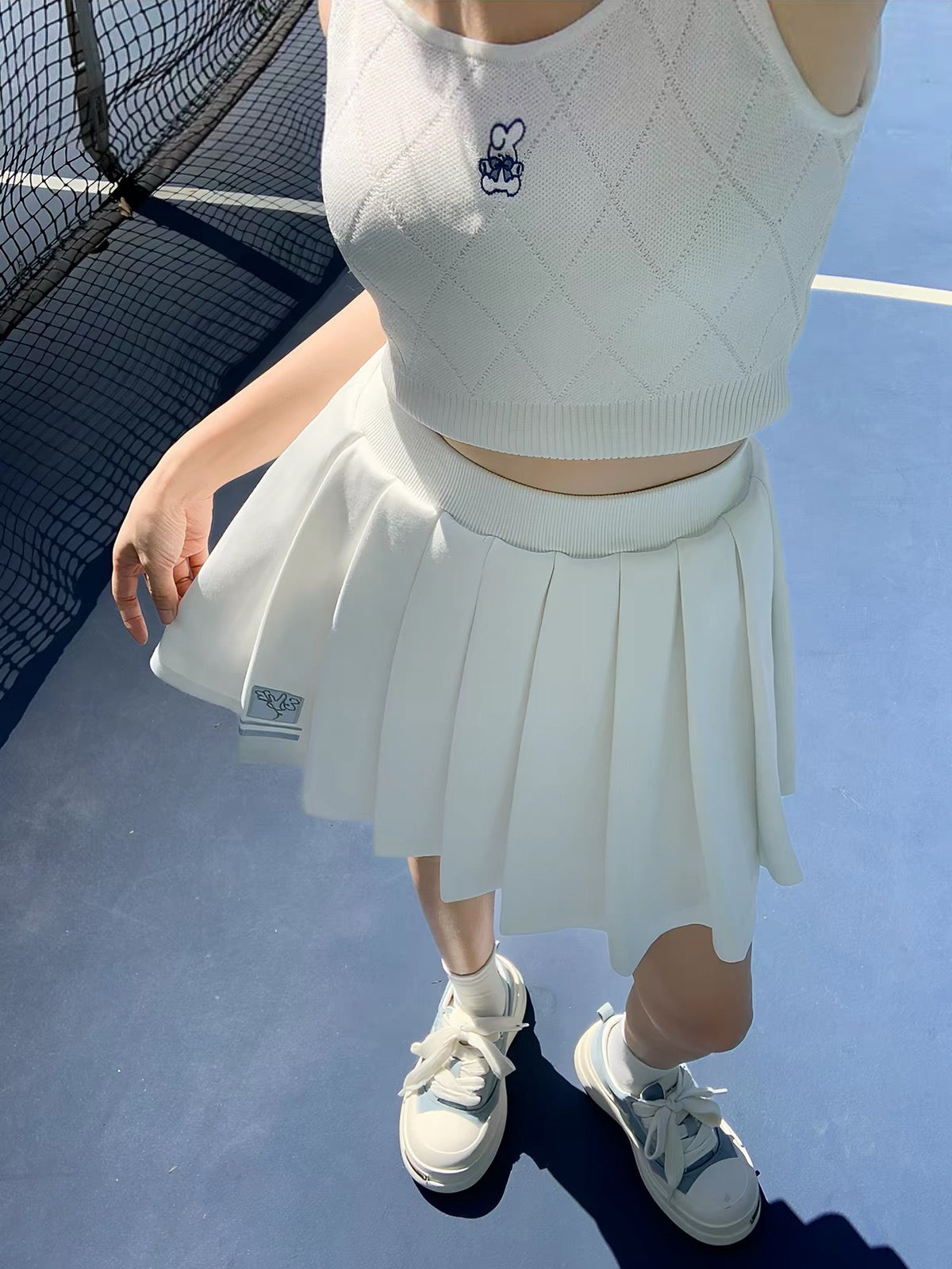 Cloud Court Tennis Skirt-Bottoms-ntbhshop