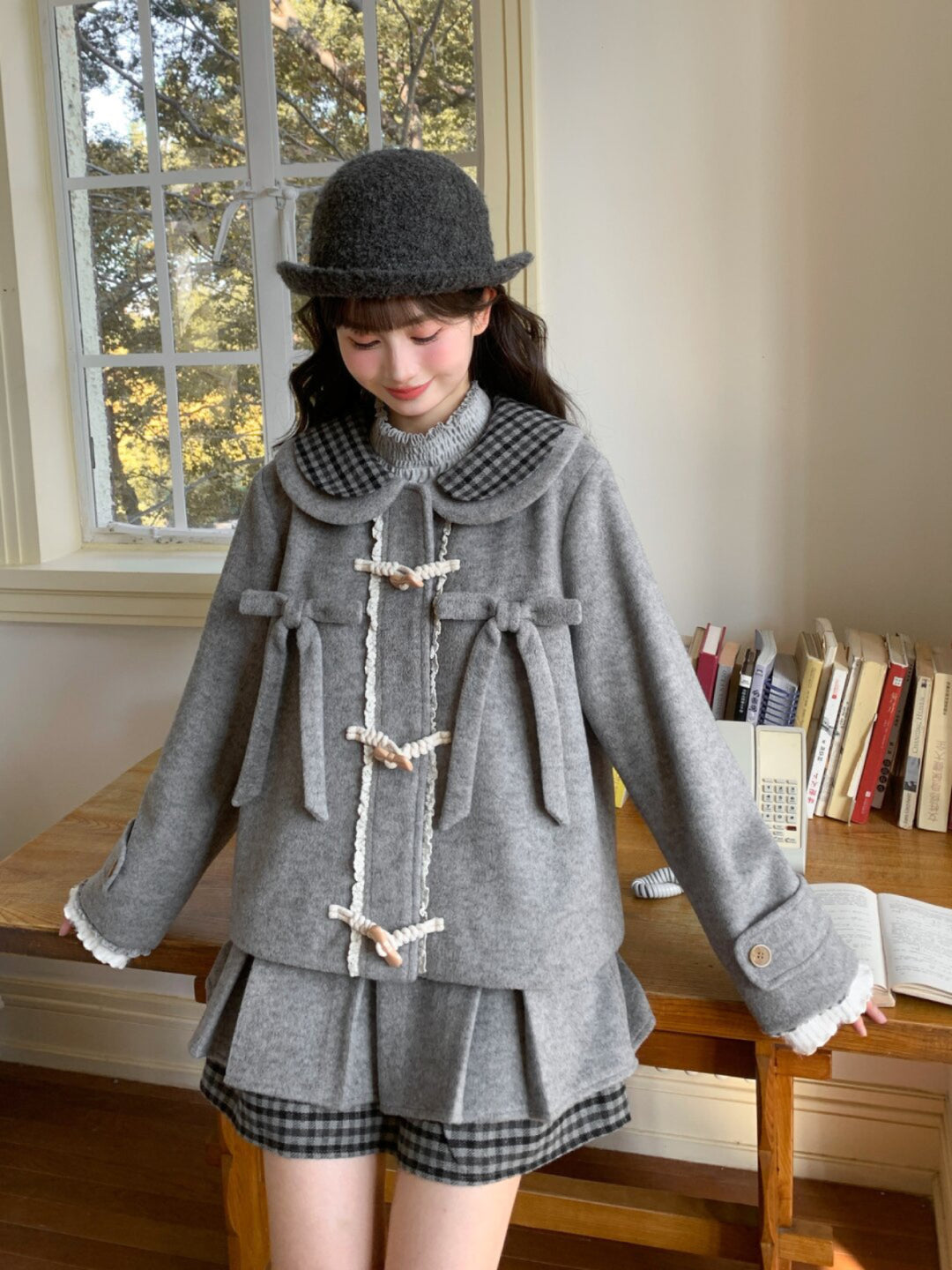 Moonlit Scholar Doll Wool Jacket-ntbhshop