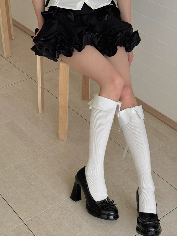 Shirt Collar Knee Socks-ntbhshop