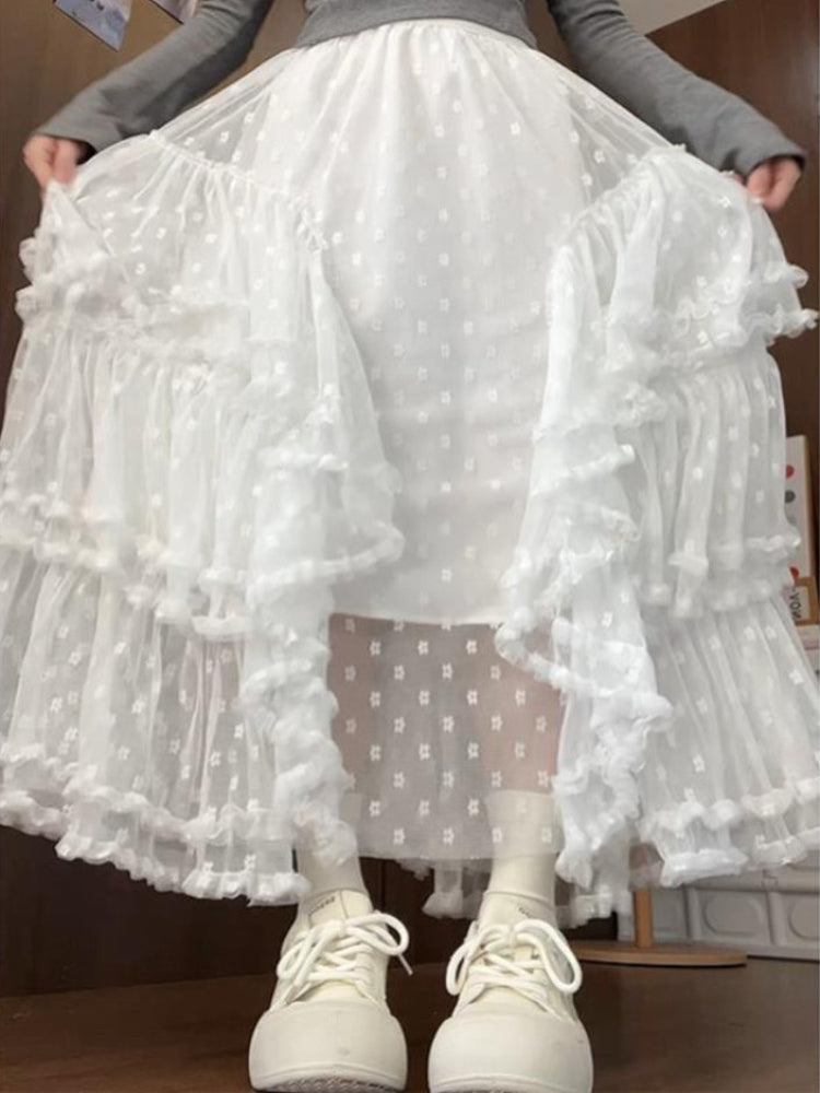 Sugar Cloud Lace Cake Skirts-ntbhshop