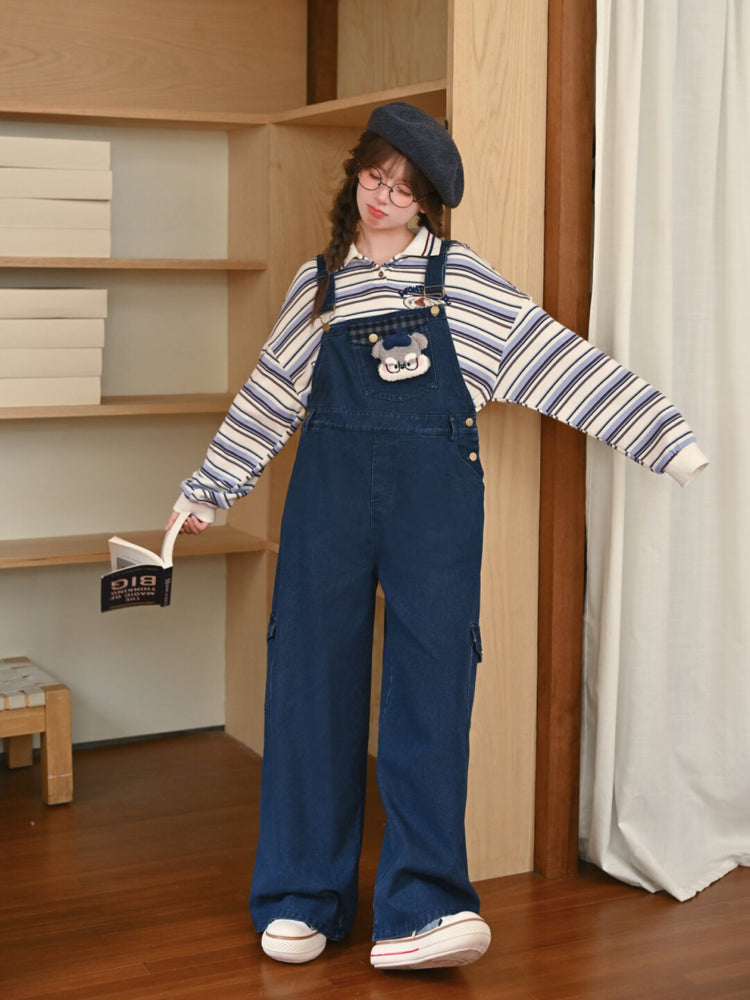 Wonderful Day Pup Stripe Knit Polo-ntbhshop