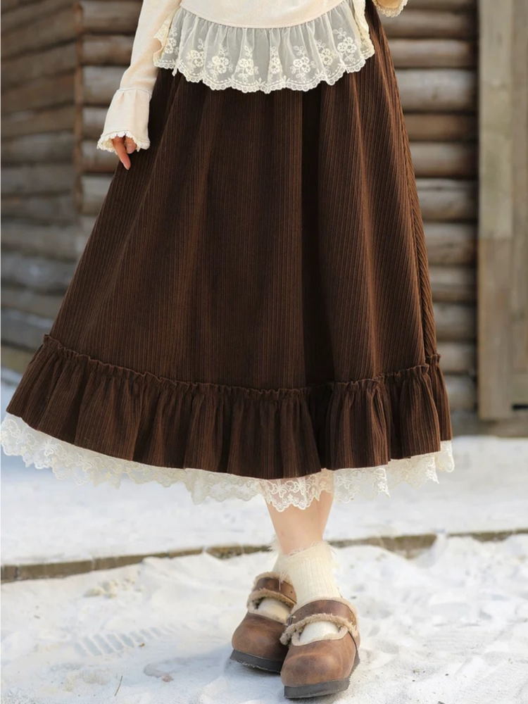 Moonchalk Academia Lace Skirts-ntbhshop