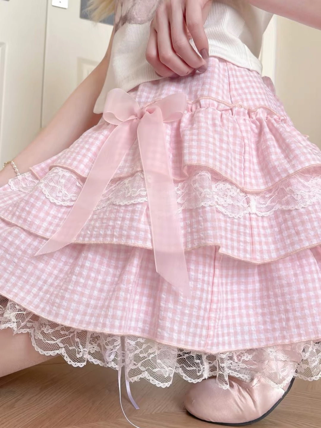 Ribbon Cake Mini Skorts-Bottoms-ntbhshop