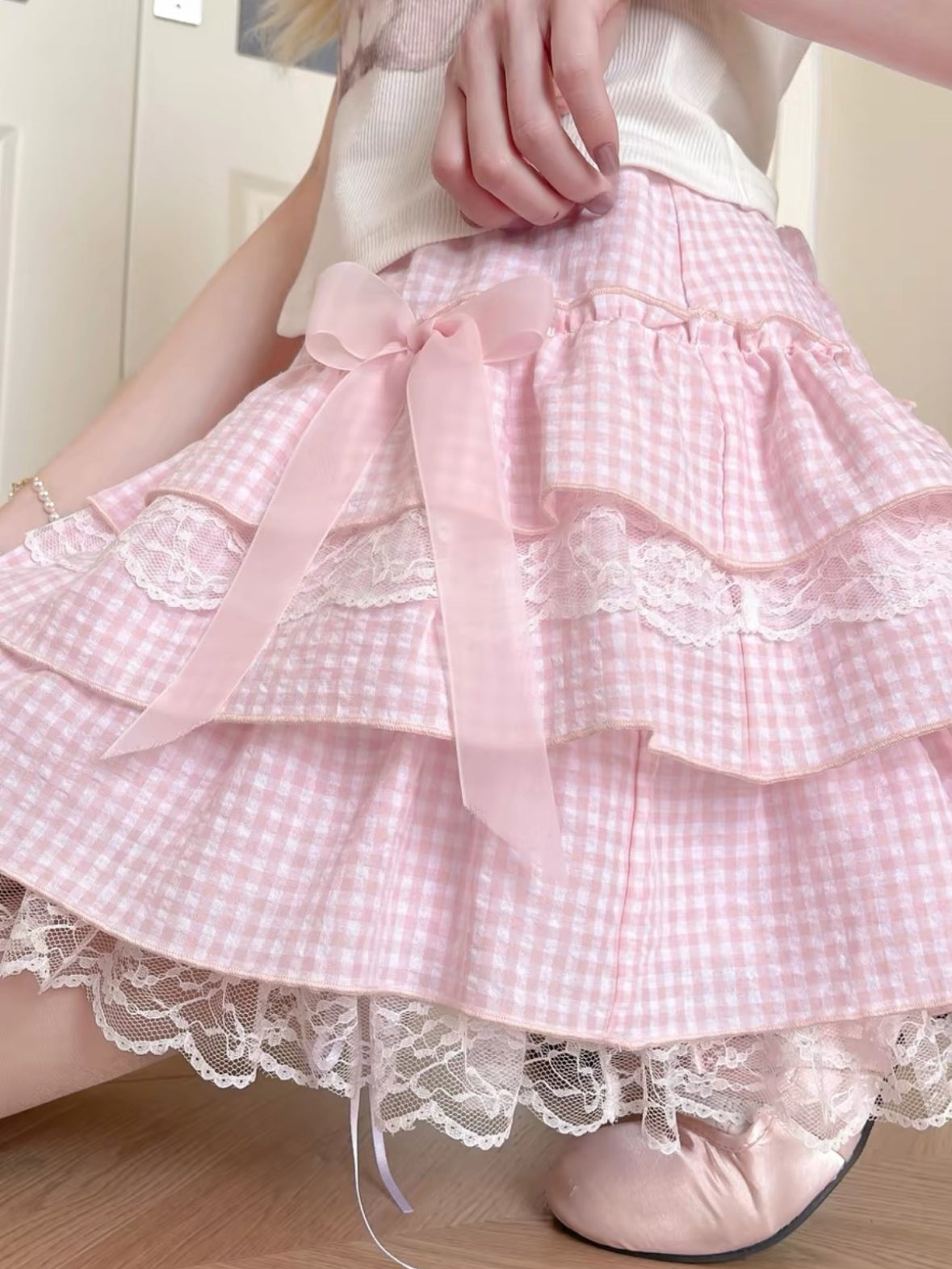 Ribbon Cake Mini Skorts-Bottoms-ntbhshop