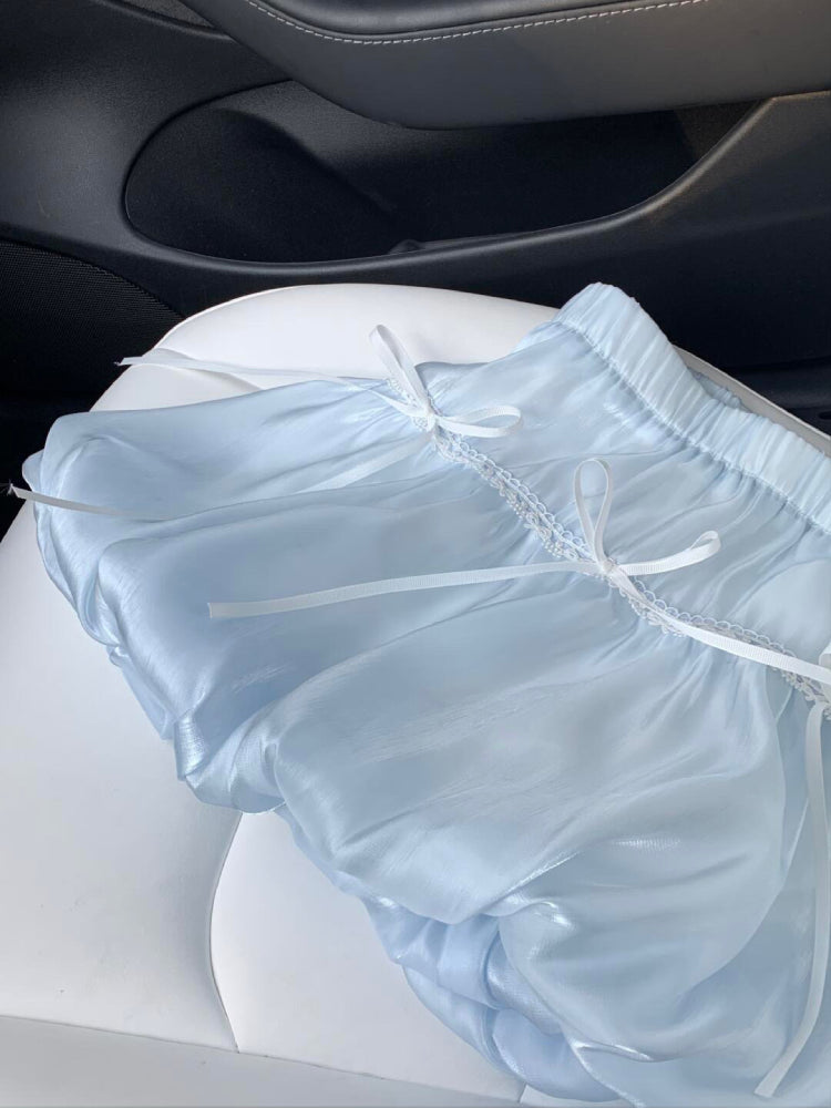 Moonpetal Bow Bubble Skirts-ntbhshop