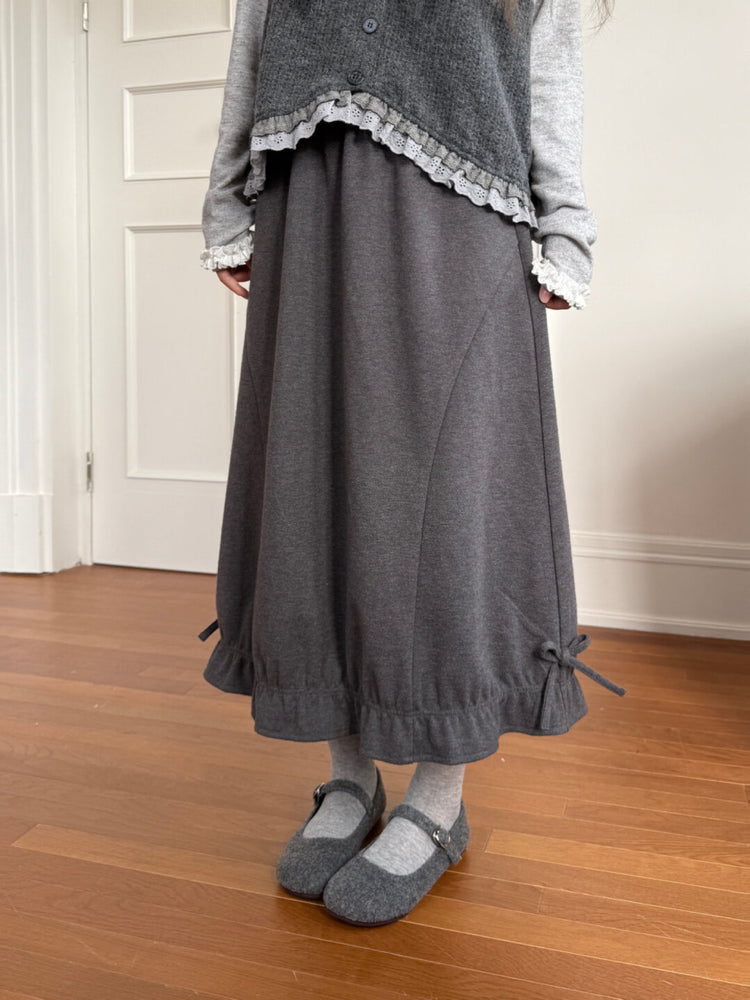 Quiet Garden Polka Bud Skirts-ntbhshop