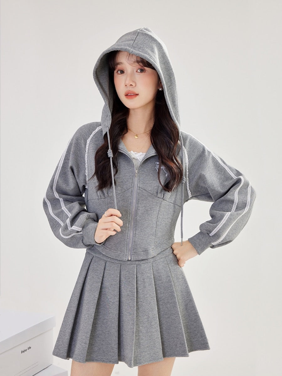 Athleisure Princess Short Hooded Jackets-Outerwear-ntbhshop