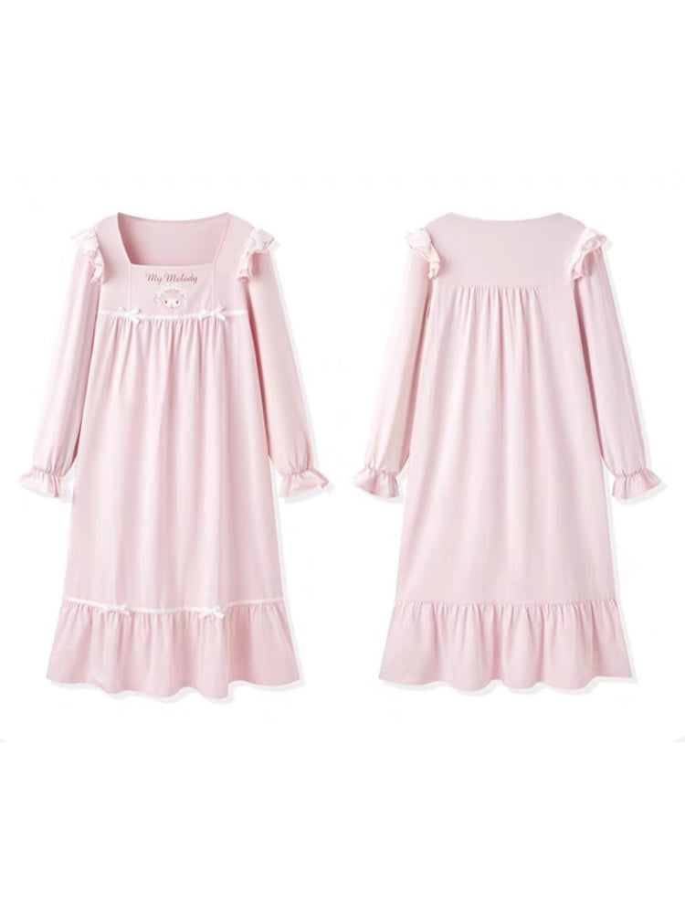 My Melody Long Sleeve Nightdress-ntbhshop