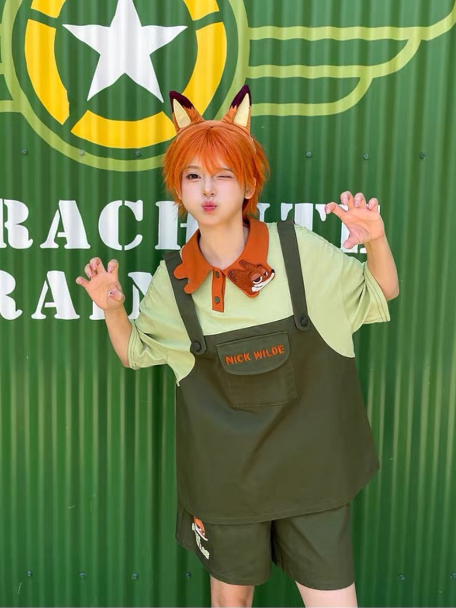 Zootopia Faux Two-Piece Polo Tees-ntbhshop