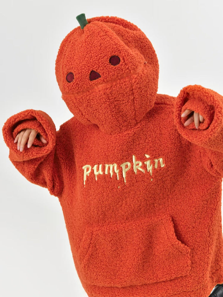Pumpkin Monster Fleece Hoodie-ntbhshop