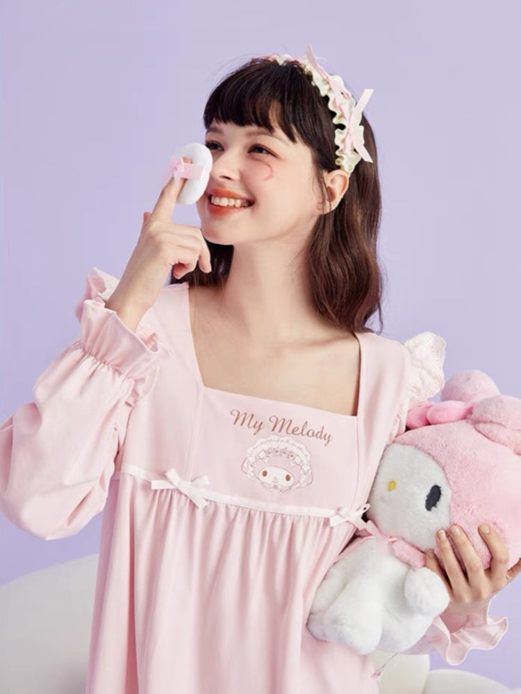 My Melody Long Sleeve Nightdress-ntbhshop