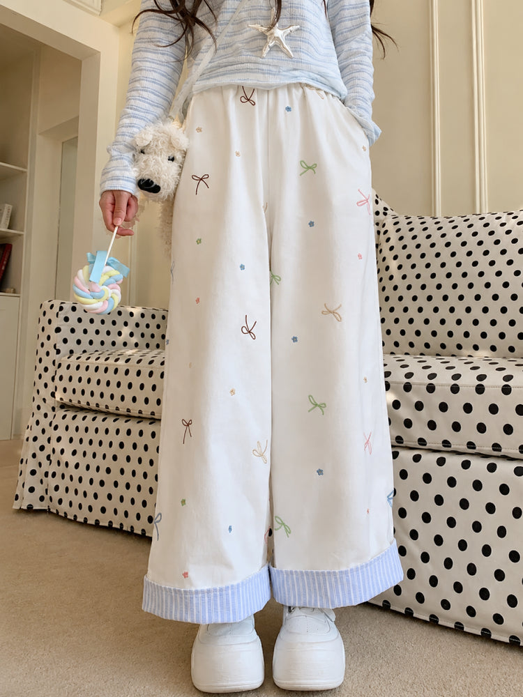 Kitten Bow Doodle Pants-Bottoms-ntbhshop