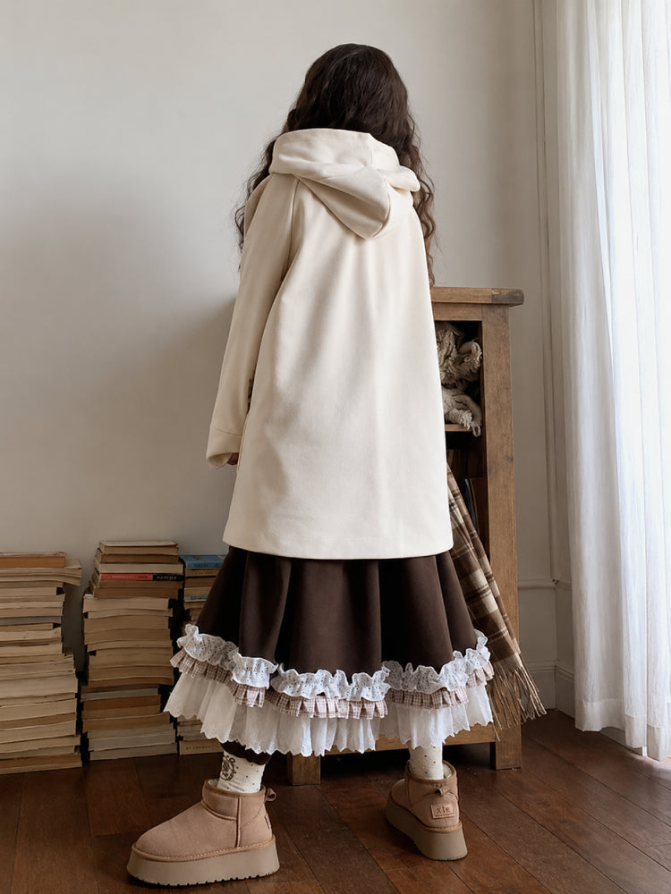 Choco Latte Ruffle Skirt-Bottoms-ntbhshop