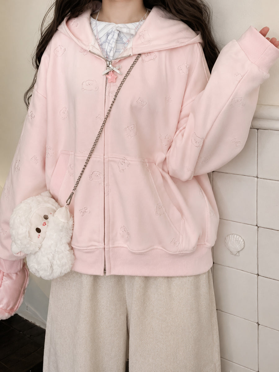 Teddy Bow Hooded Jackets-Outerwear-ntbhshop