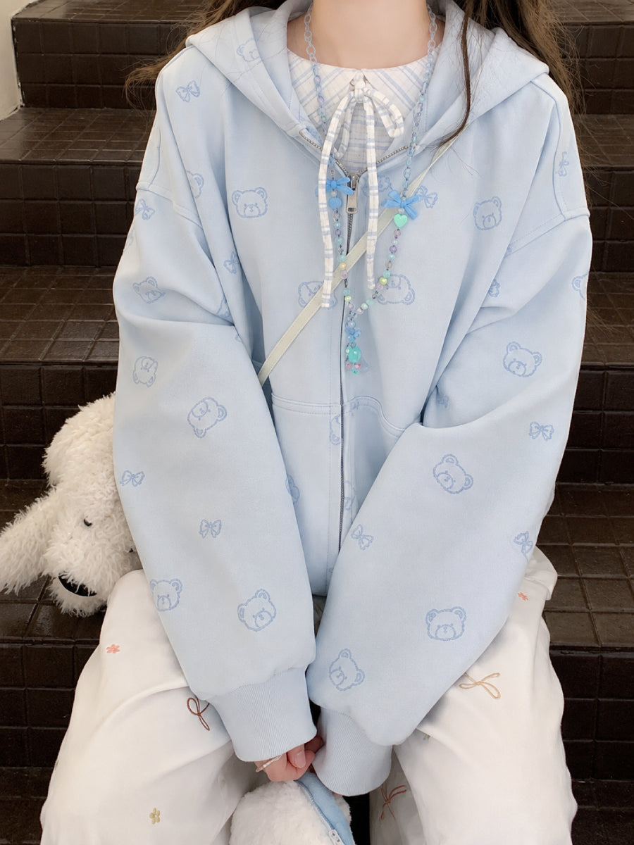 Teddy Bow Hooded Jackets-Outerwear-ntbhshop