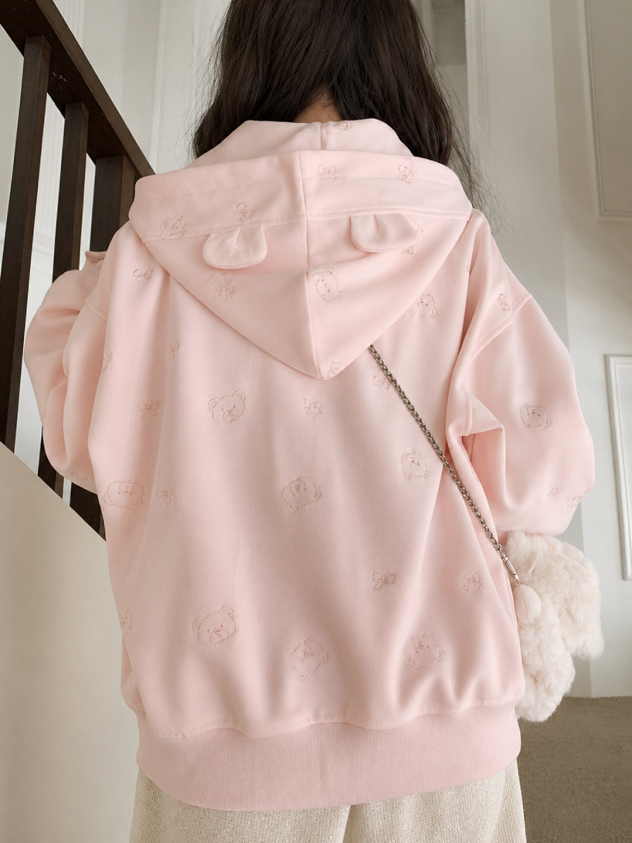 Teddy Bow Hooded Jackets-Outerwear-ntbhshop