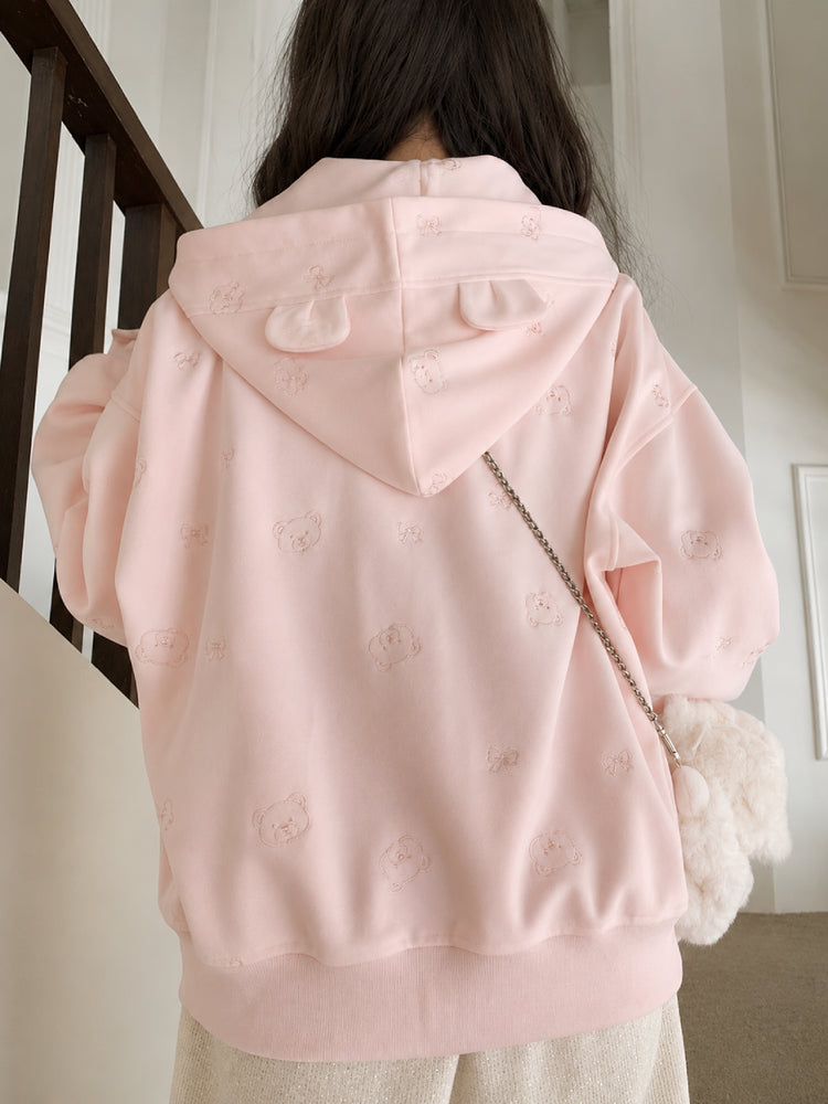 Teddy Bow Hooded Jackets-Outerwear-ntbhshop