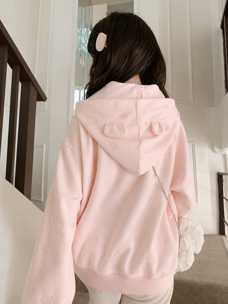 Teddy Bow Hooded Jackets-Outerwear-ntbhshop