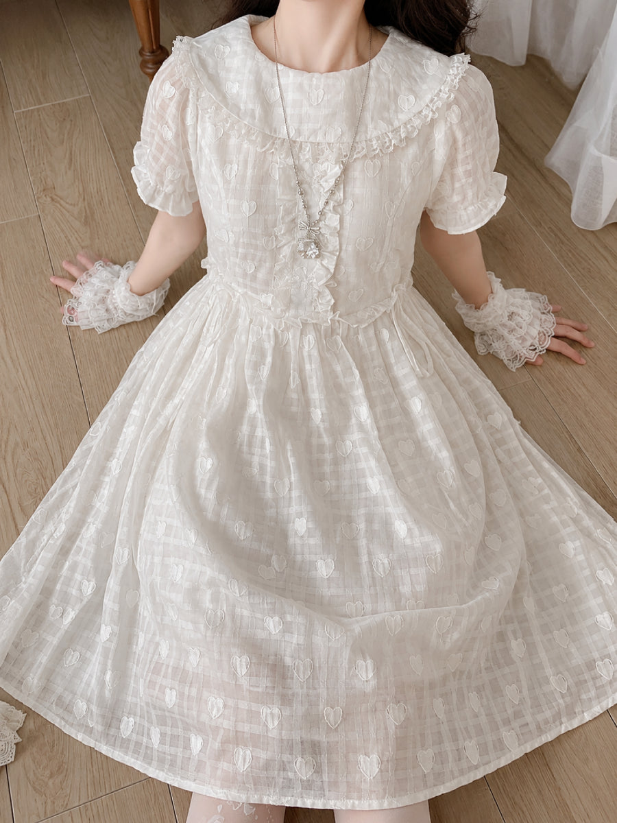 Moonmilk Heart Dress-Dresses-ntbhshop