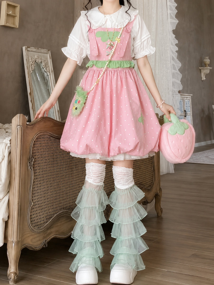 Berry Bubble Overall Dress-Dresses-ntbhshop
