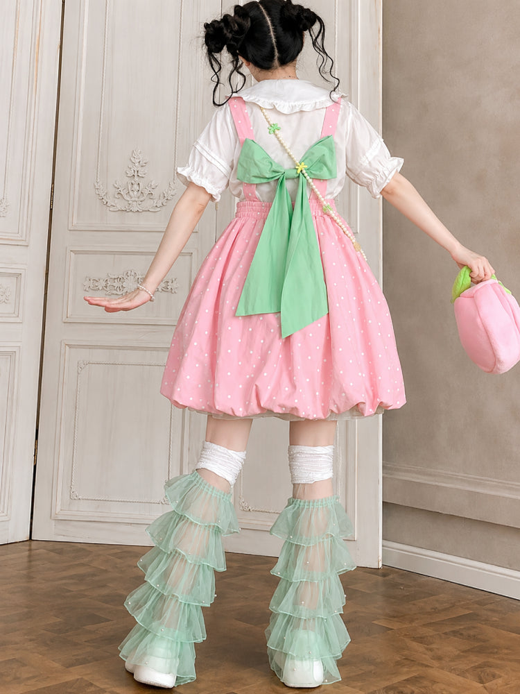 Berry Bubble Overall Dress-Dresses-ntbhshop