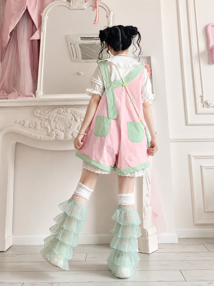 Berry Bubble Overall Shorts-Bottoms-ntbhshop