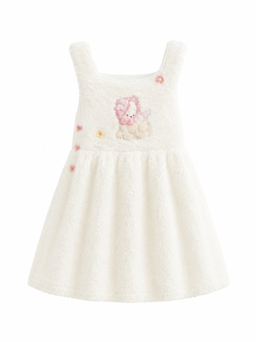 Lamb Plush Pinafore Dresses-Dresses-ntbhshop